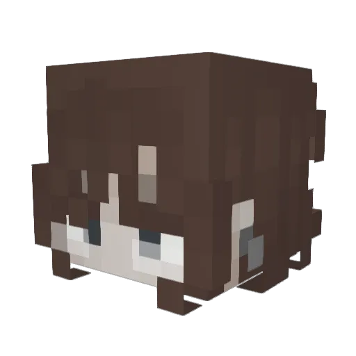 nnaax Minecraft avatar head, 3D render