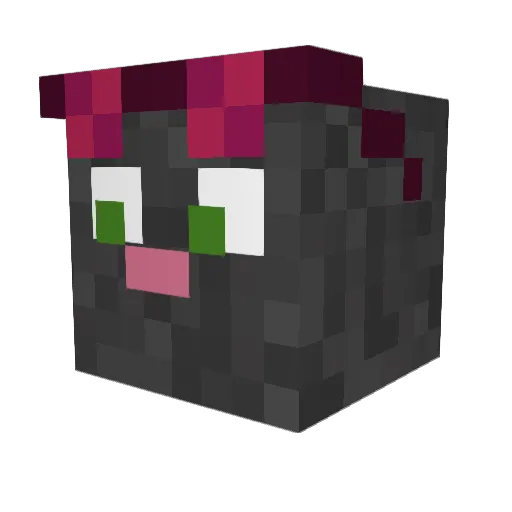 nnebes Minecraft avatar head, 3D render