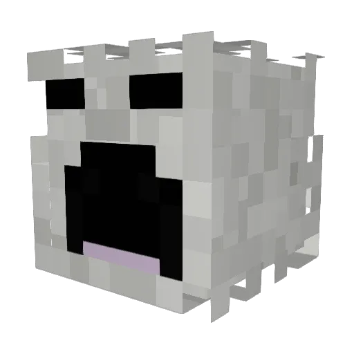 nnebr Minecraft avatar head, 3D render