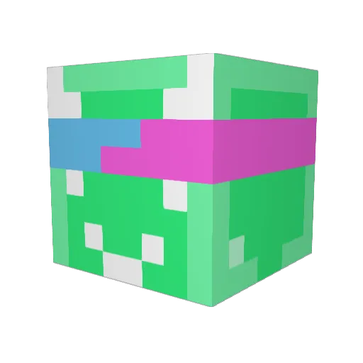 nnemurii Minecraft avatar head, 3D render