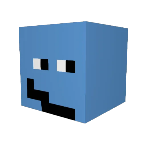 nneow Minecraft avatar head, 3D render