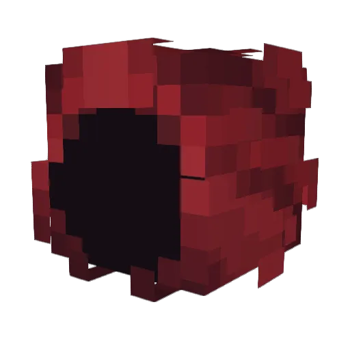nnerm Minecraft avatar head, 3D render