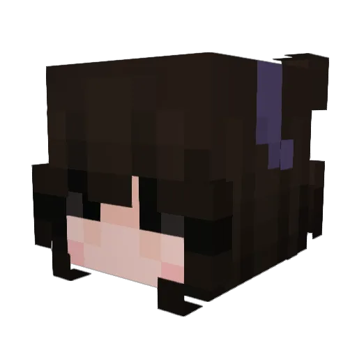 nniccy Minecraft avatar head, 3D render