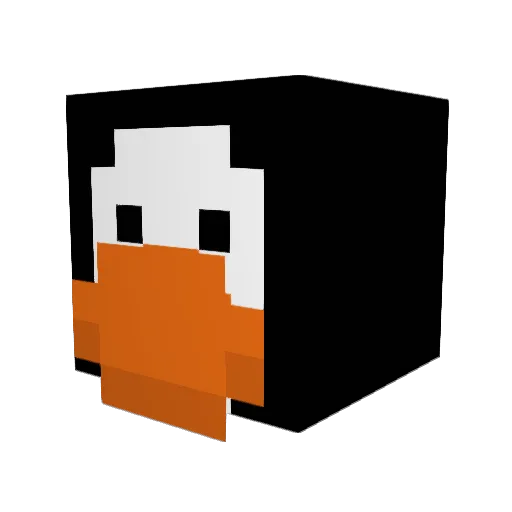 nnicoh Minecraft avatar head, 3D render
