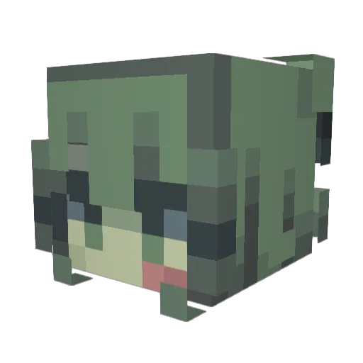 nnimikyu Minecraft avatar head, 3D render