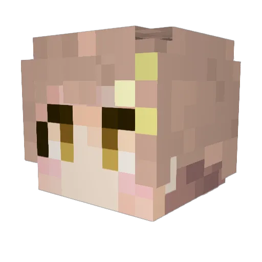 nnit23 Minecraft avatar head, 3D render