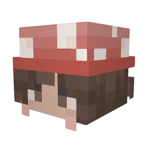 nnk__ Minecraft avatar head, 3D render