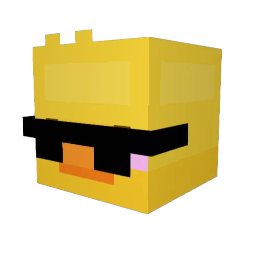 nnn_666 Minecraft avatar head, 3D render