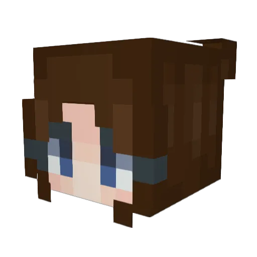 nnnnfry Minecraft avatar head, 3D render