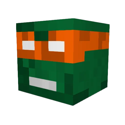 nnnorbi Minecraft avatar head, 3D render