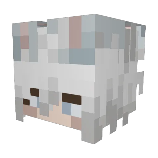nnoaah Minecraft avatar head, 3D render