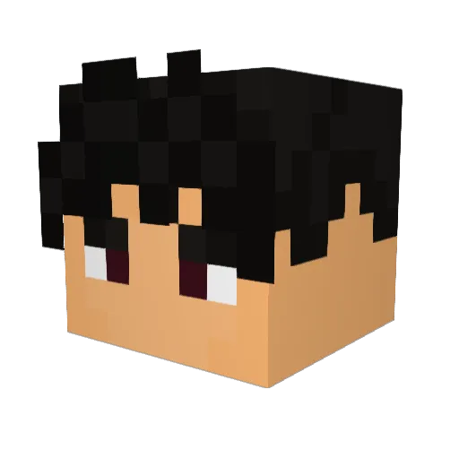 nnoomu Minecraft avatar head, 3D render