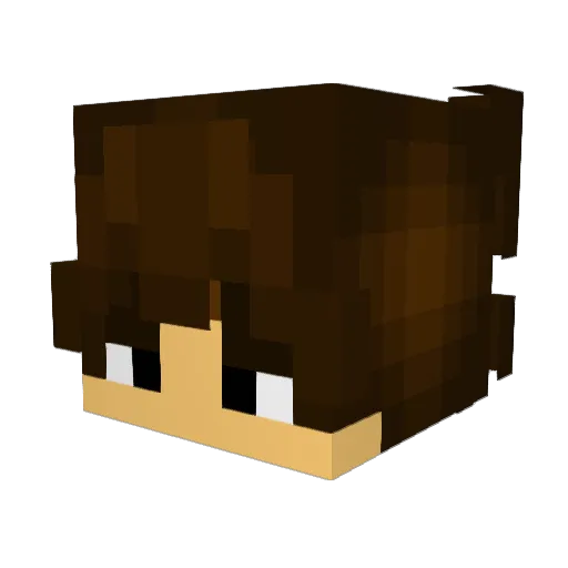 nnoonz Minecraft avatar head, 3D render