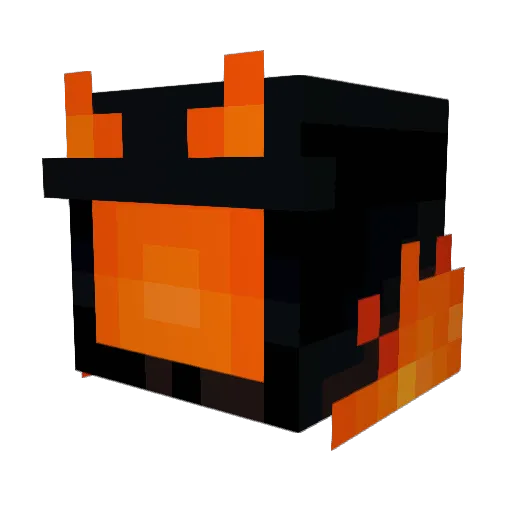nnpoc Minecraft avatar head, 3D render