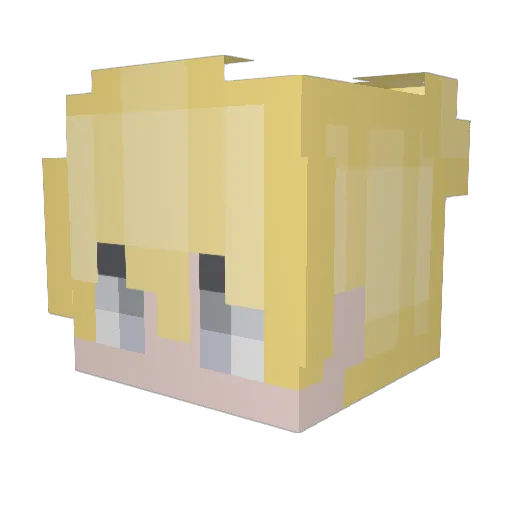 nnt_m8 Minecraft avatar head, 3D render