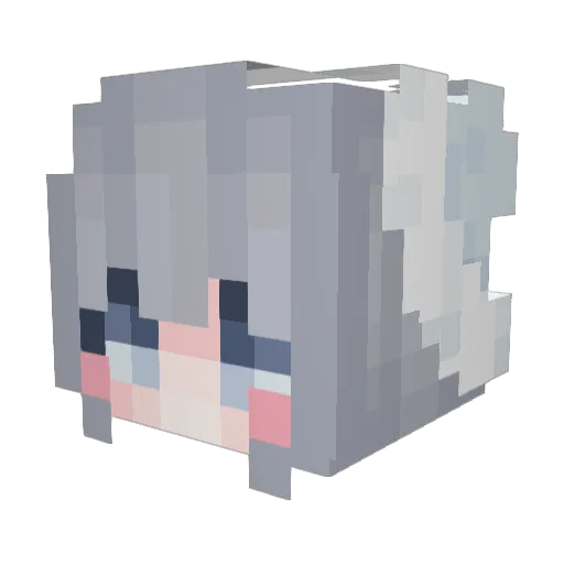 nnu73 Minecraft avatar head, 3D render