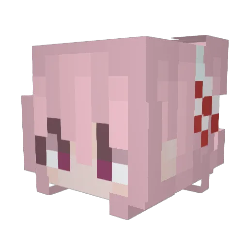 nny Minecraft avatar head, 3D render