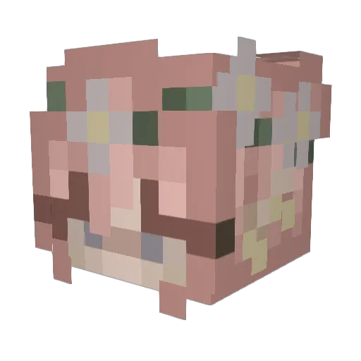 no1mqfan Minecraft avatar head, 3D render