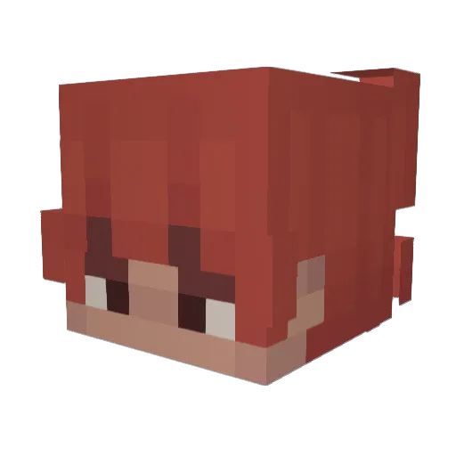 no2noob Minecraft avatar head, 3D render