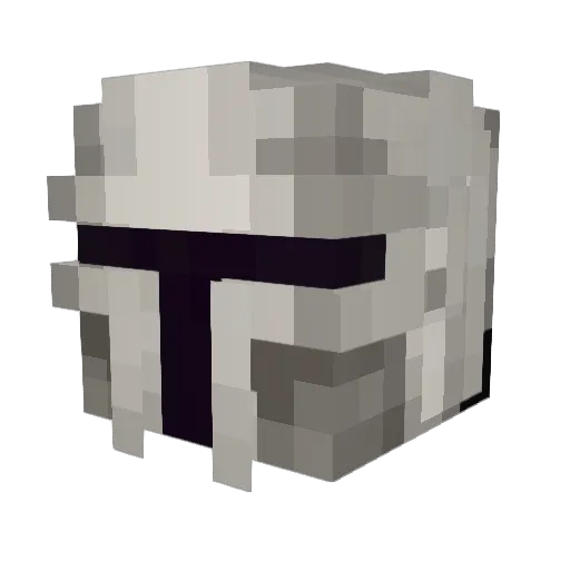 no327 Minecraft avatar head, 3D render