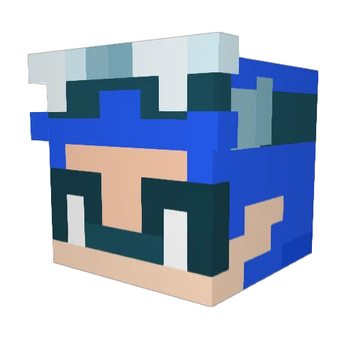 no7wingrr Minecraft avatar head, 3D render