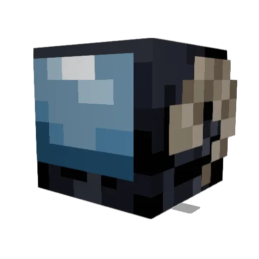 no8bit Minecraft avatar head, 3D render