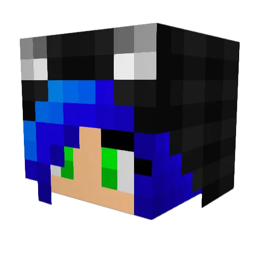 noFrosch Minecraft avatar head, 3D render