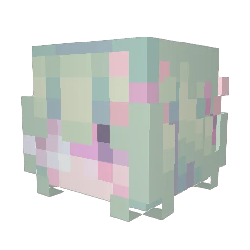 noRarely Minecraft avatar head, 3D render