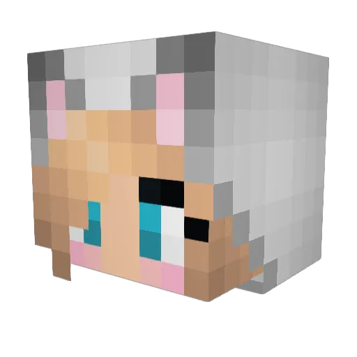 no_eye_deer_ Minecraft avatar head, 3D render
