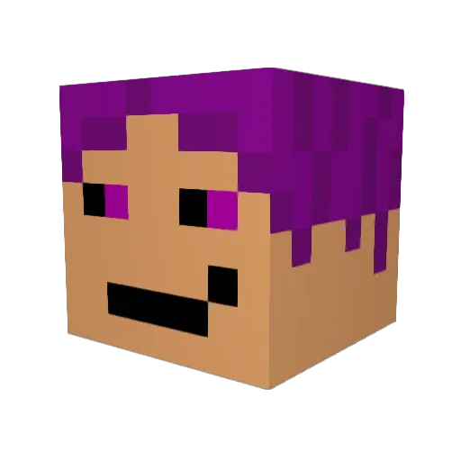 no_fail Minecraft avatar head, 3D render