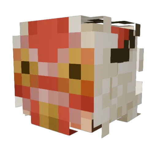 no_stunts Minecraft avatar head, 3D render