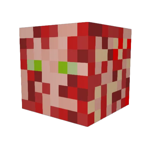no_thing Minecraft avatar head, 3D render