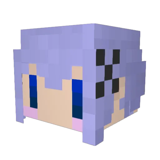 noaYJ Minecraft avatar head, 3D render