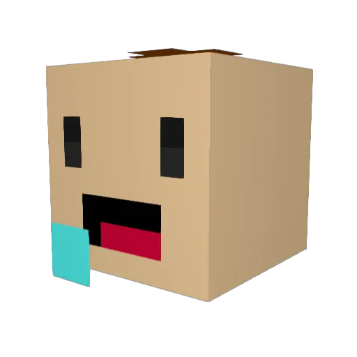 noagen12 Minecraft avatar head, 3D render