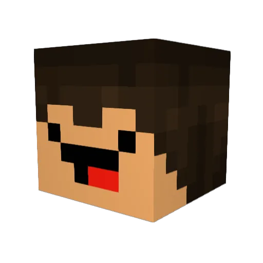 noahcraft72 Minecraft avatar head, 3D render
