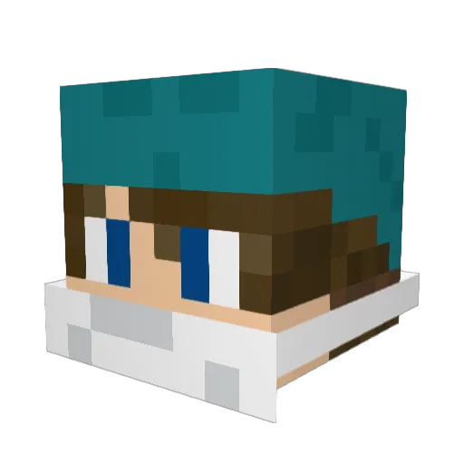 noahg12 Minecraft avatar head, 3D render