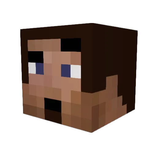 noahhn Minecraft avatar head, 3D render