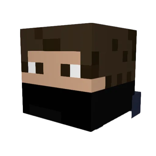 noahjc Minecraft avatar head, 3D render