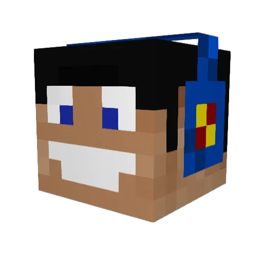 noahjp7 Minecraft avatar head, 3D render