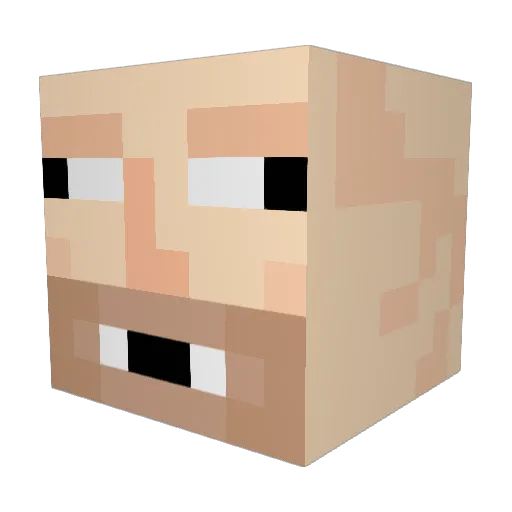 noahpettersson Minecraft avatar head, 3D render