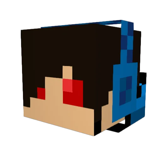 noahrockz Minecraft avatar head, 3D render