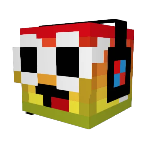 noahs_goat Minecraft avatar head, 3D render