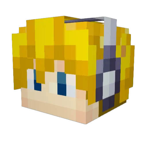noahsylvanos Minecraft avatar head, 3D render