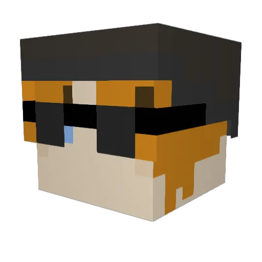 noahthenibbler Minecraft avatar head, 3D render