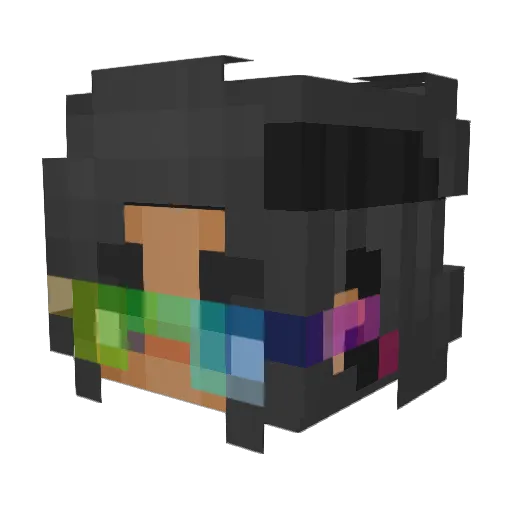 noajet Minecraft avatar head, 3D render