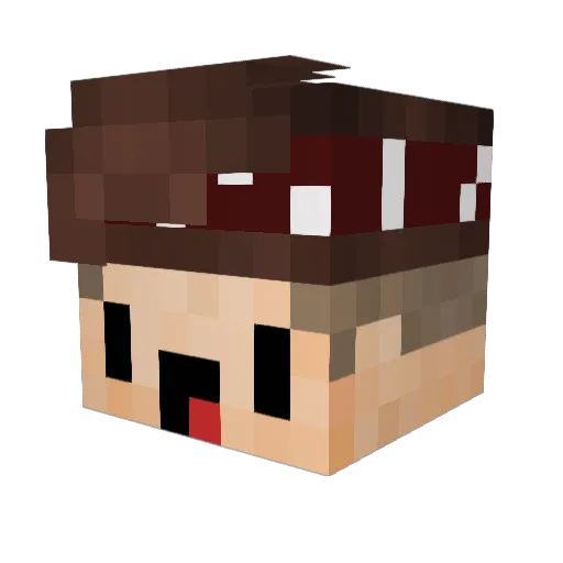 noalehm Minecraft avatar head, 3D render