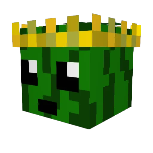 nobiir Minecraft avatar head, 3D render