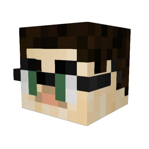 nobillis1 Minecraft avatar head, 3D render