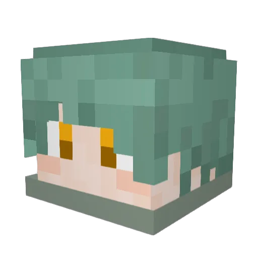 nobiru3 Minecraft avatar head, 3D render