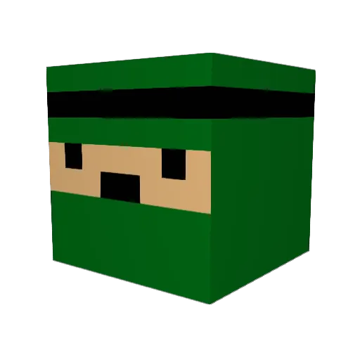 nobl6 Minecraft avatar head, 3D render